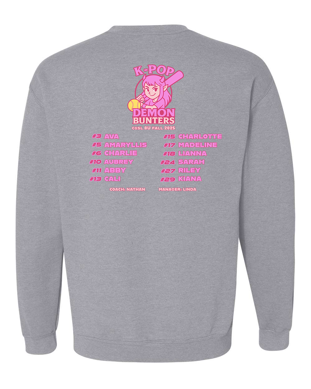 K-Pop Demon Bunters Crewneck Sweatshirt