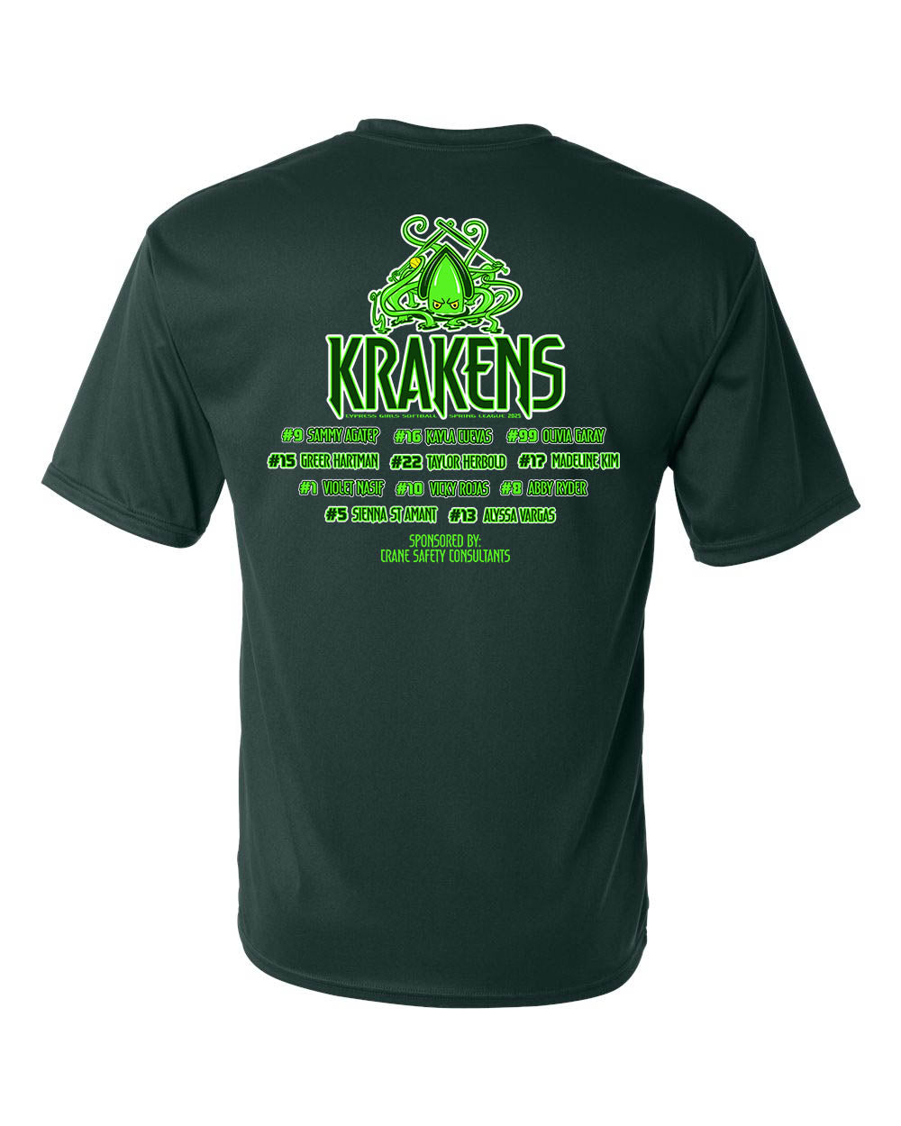 Krakens Adult Performance T-Shirt