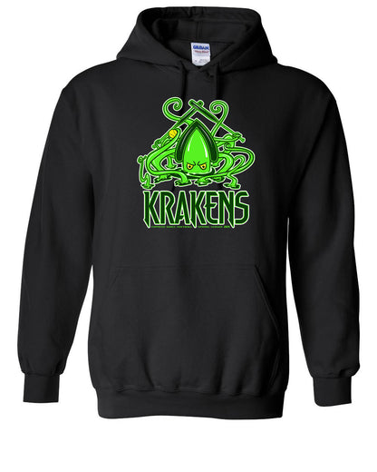 Custom Krakens Adult Hooded Sweatshirt