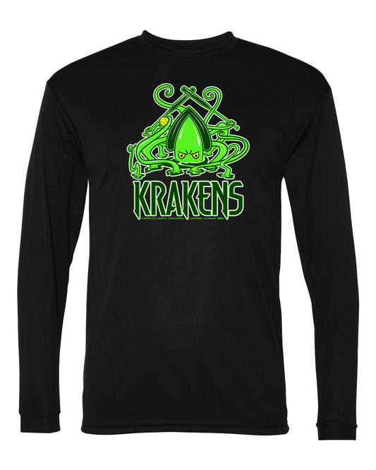 Custom Krakens Adult Performance Long Sleeve