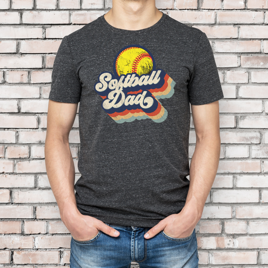 Retro Softball Dad