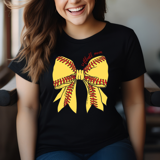 Softball Mom Bow