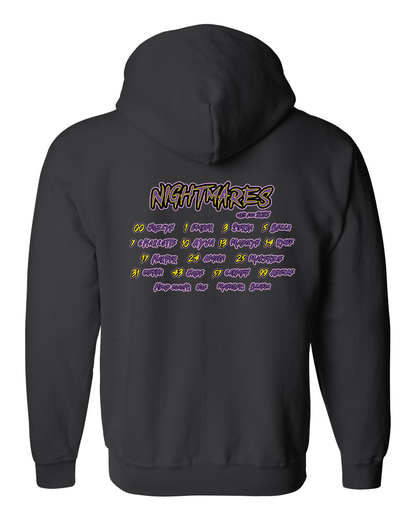 Nightmares Zippered Hoodie